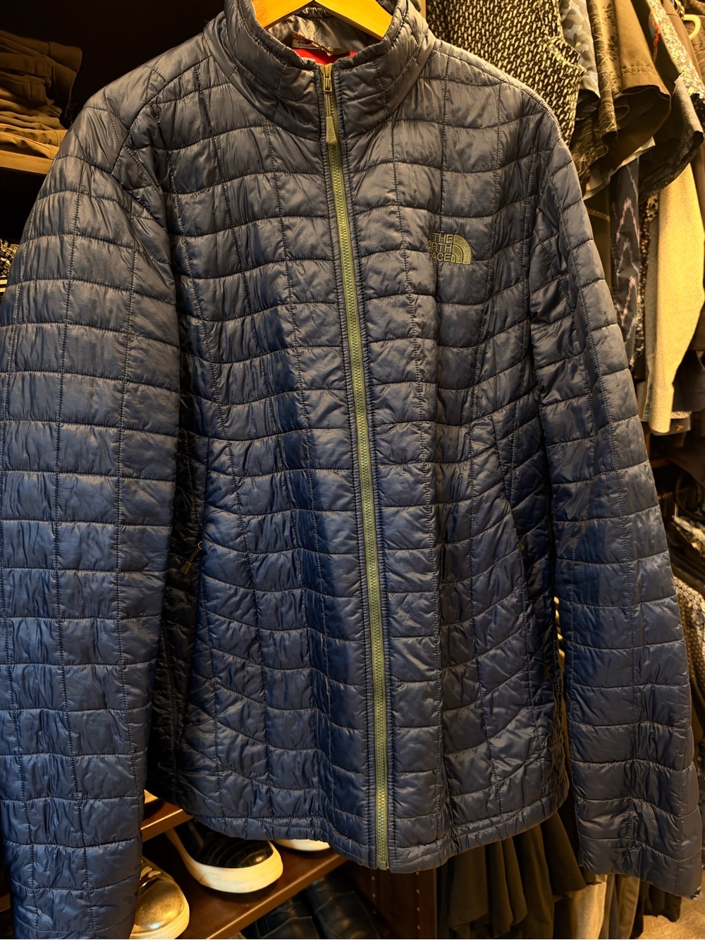 The North Face Men's Navy Blue Quilted Puffer Jacket